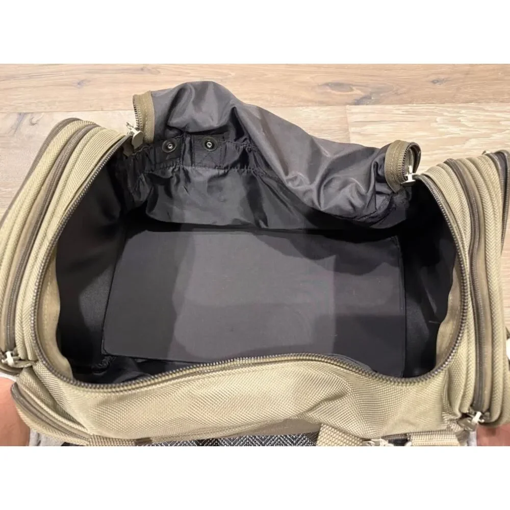 Briggs & Riley Green Expandable Duffel Nylon Bag Carry On Shoulder Strap